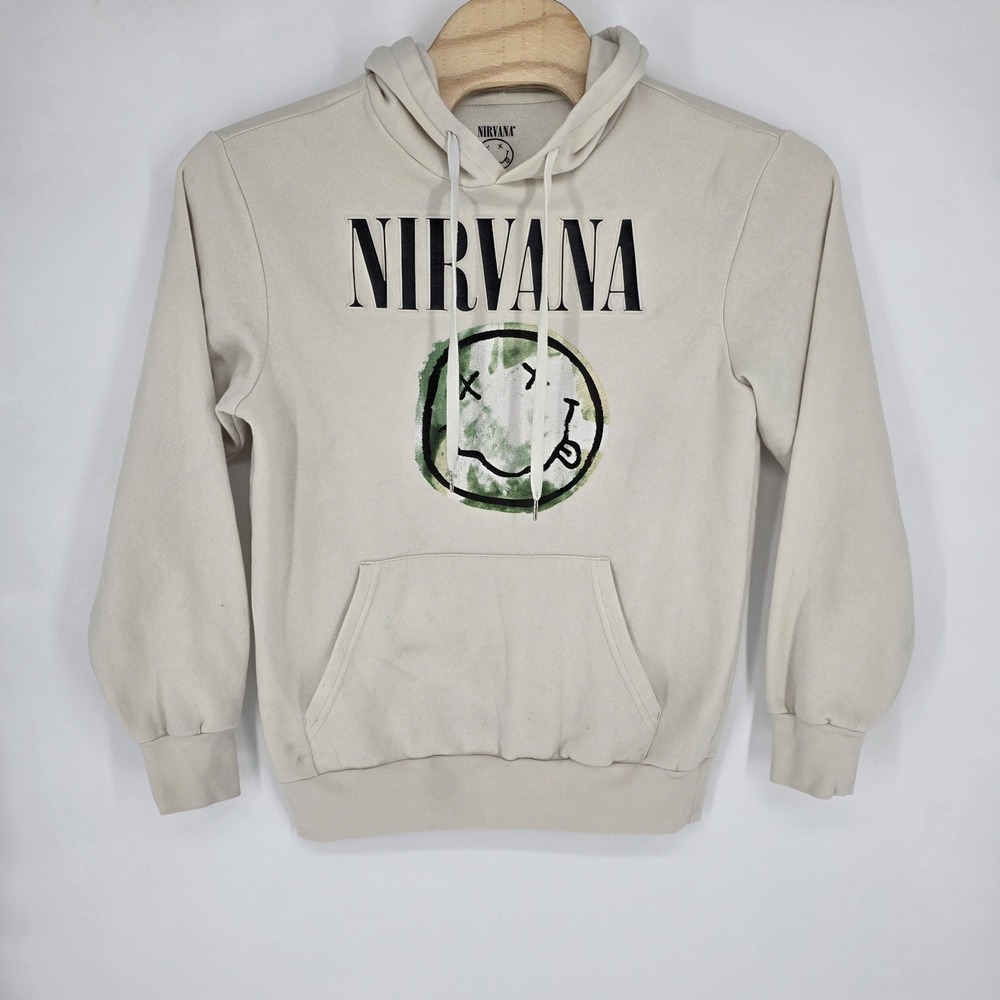 Nirvana Hoodie Men Med 3D Print Rock Band Grunge Sweatshirt Cobain Teen Spirit - Picture 2 of 8